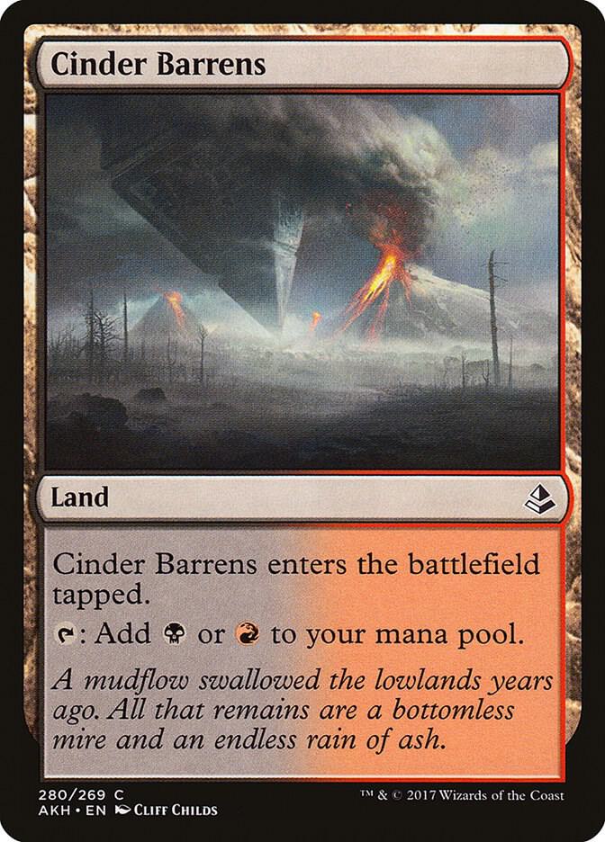 Cinder Barrens 280 card from Amonkhet