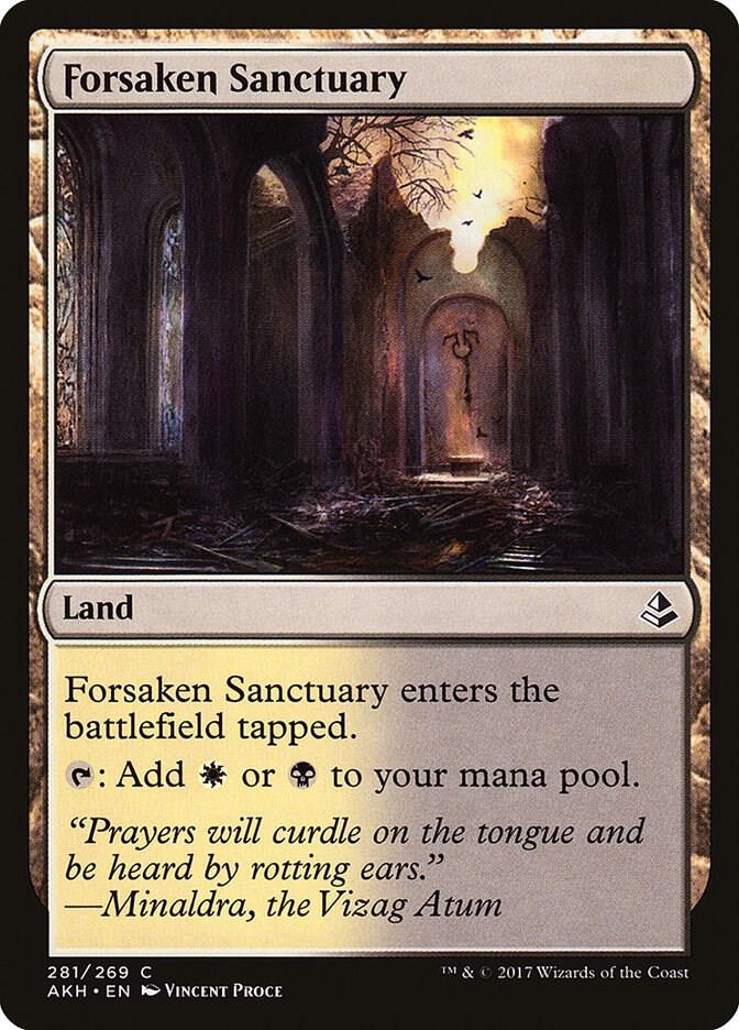 Forsaken Sanctuary 281 card from Amonkhet