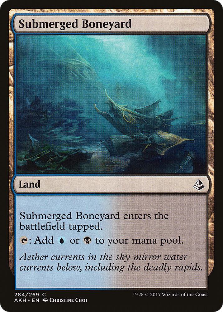 Submerged Boneyard 284 card from Amonkhet