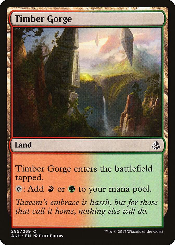 Timber Gorge 285 card from Amonkhet