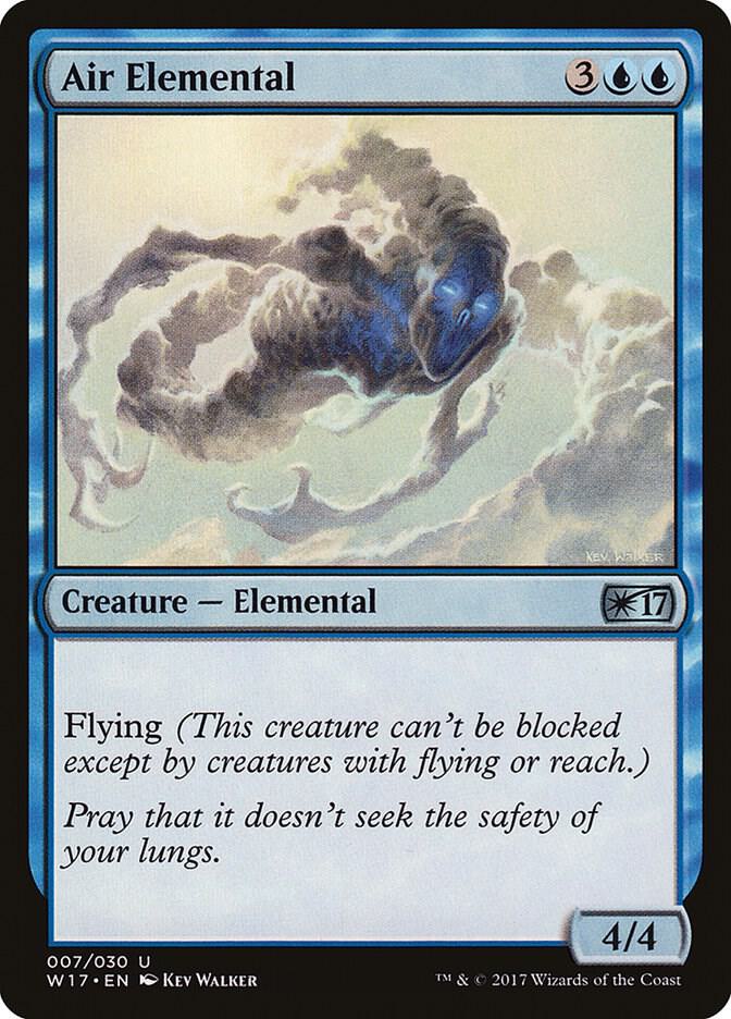 Air Elemental 7 card from Welcome Deck 2017