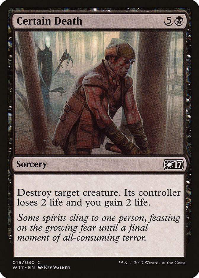 Certain Death 16 card from Welcome Deck 2017