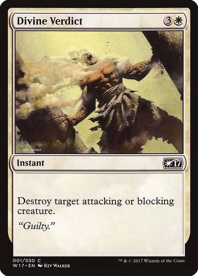 Divine Verdict 1 card from Welcome Deck 2017