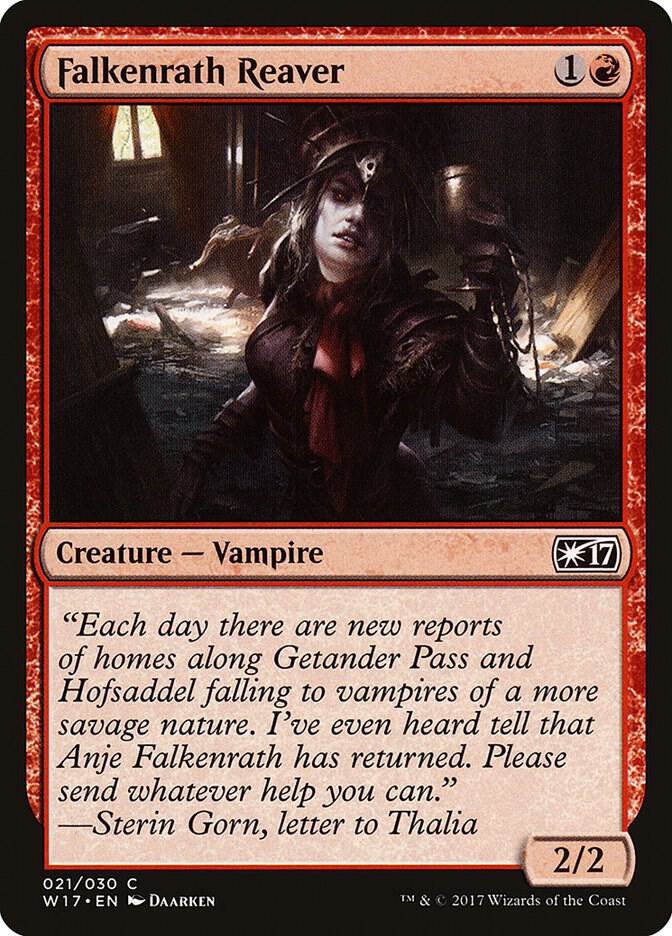 Falkenrath Reaver 21 card from Welcome Deck 2017
