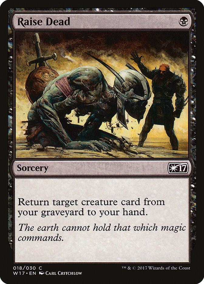 Raise Dead 18 card from Welcome Deck 2017