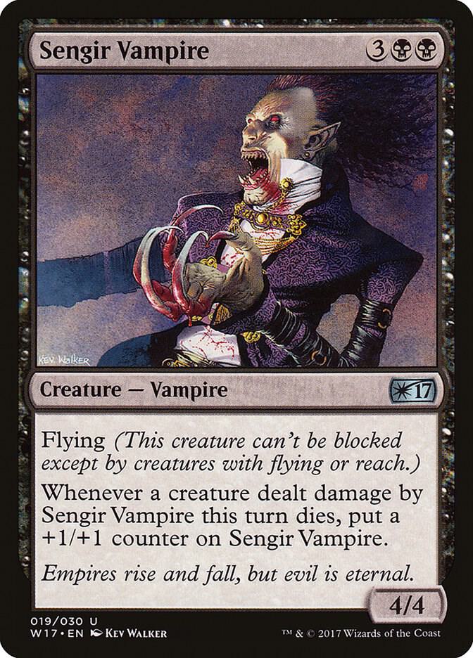 Sengir Vampire 19 card from Welcome Deck 2017