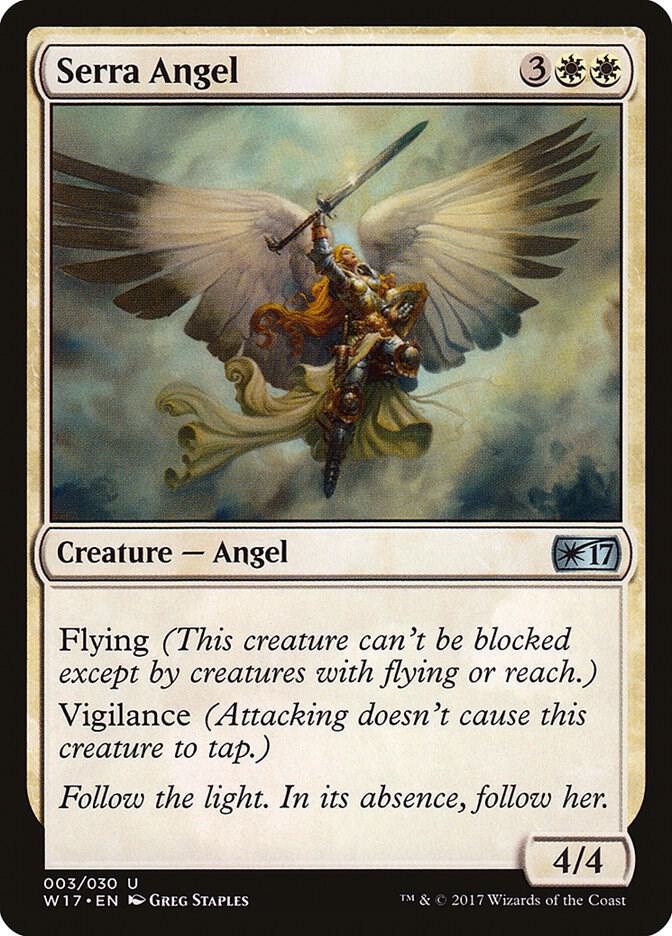 Serra Angel 3 card from Welcome Deck 2017
