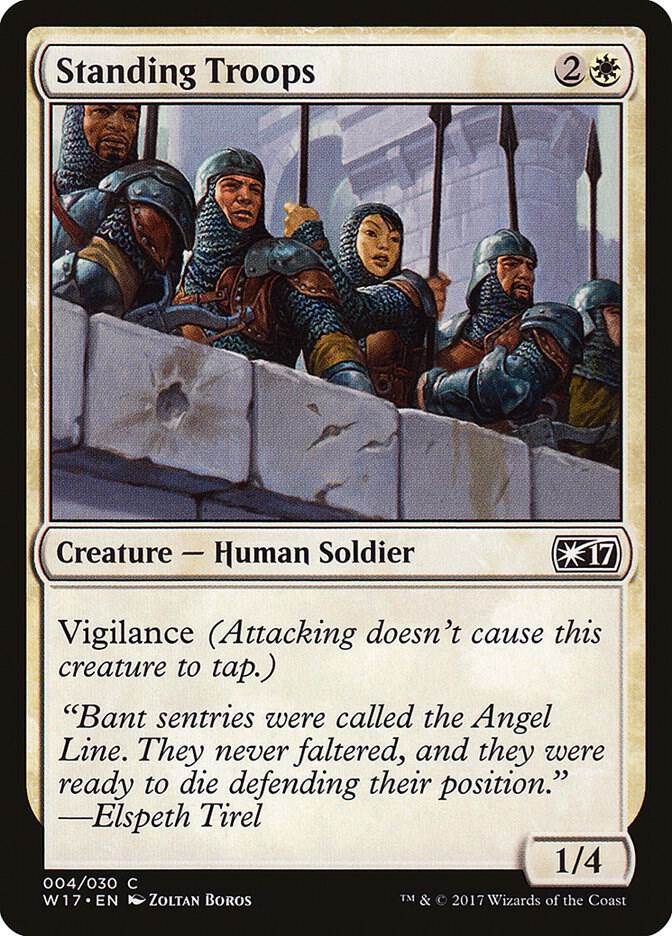 Standing Troops 4 card from Welcome Deck 2017