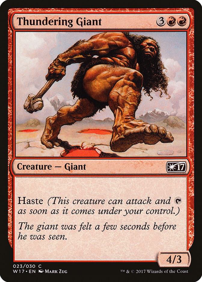 Thundering Giant 23 card from Welcome Deck 2017