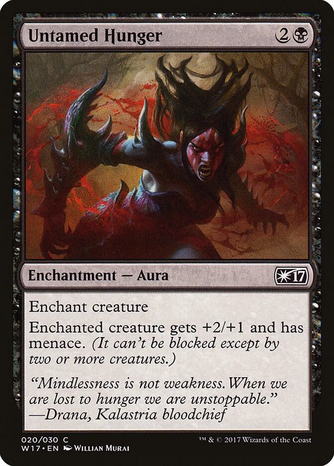 Untamed Hunger 20 card from Welcome Deck 2017