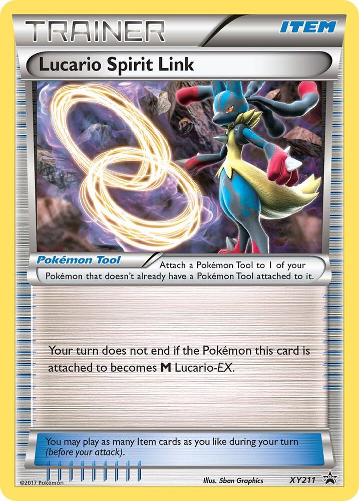 Lucario Spirit Link XY211 card from XY Promos