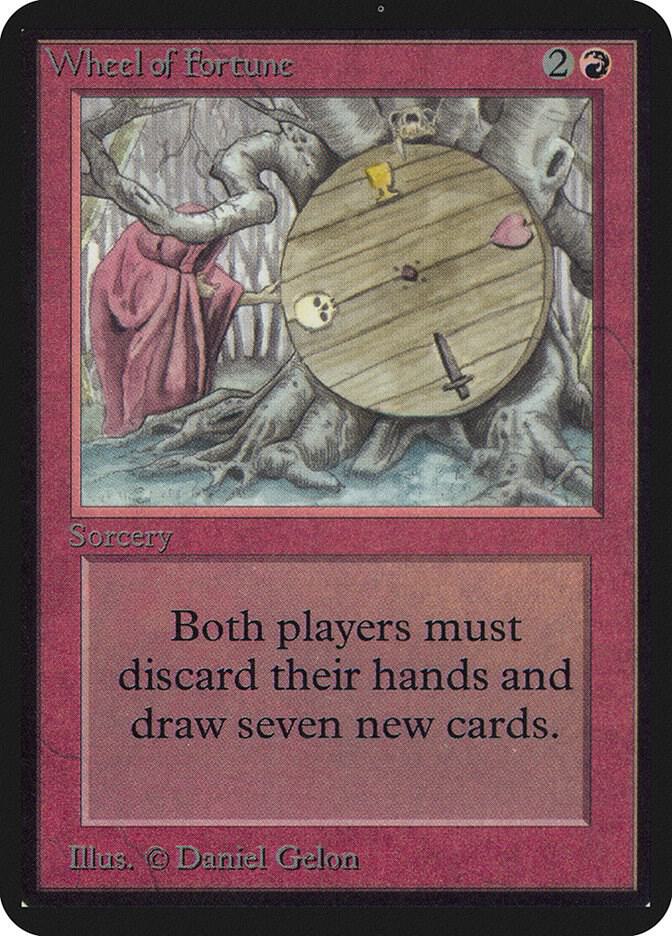 Wheel of Fortune card from Alpha Edition