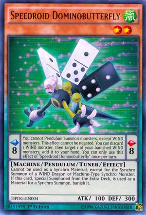 Speedroid Dominobutterfly DPDG-EN004 card from Duelist Pack: Dimensional Guardians
