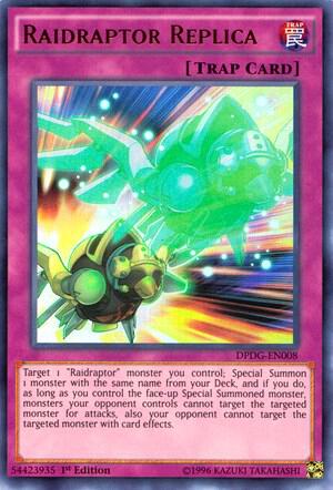 Raidraptor Replica DPDG-EN008 card from Duelist Pack: Dimensional Guardians