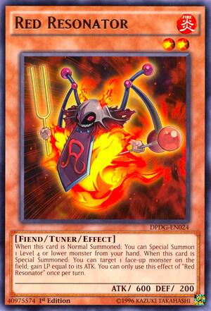 Red Resonator DPDG-EN024 card from Duelist Pack: Dimensional Guardians