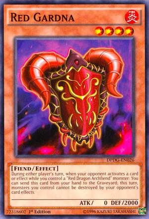 Red Gardna DPDG-EN026 card from Duelist Pack: Dimensional Guardians