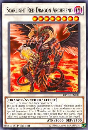 Scarlight Red Dragon Archfiend DPDG-EN031 card from Duelist Pack: Dimensional Guardians