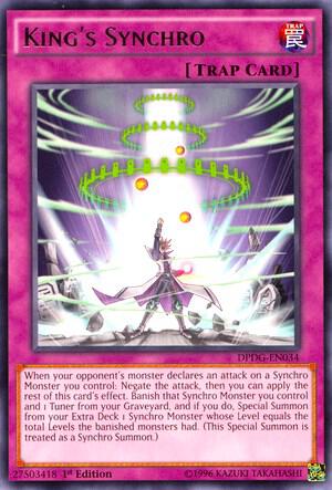 King's Synchro DPDG-EN034 card from Duelist Pack: Dimensional Guardians