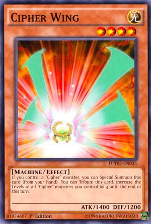 Cipher Wing DPDG-EN035 card from Duelist Pack: Dimensional Guardians