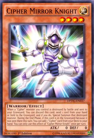 Cipher Mirror Knight DPDG-EN037 card from Duelist Pack: Dimensional Guardians