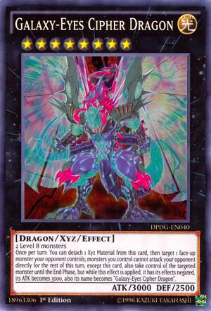 Galaxy-Eyes Cipher Dragon DPDG-EN040 card from Duelist Pack: Dimensional Guardians