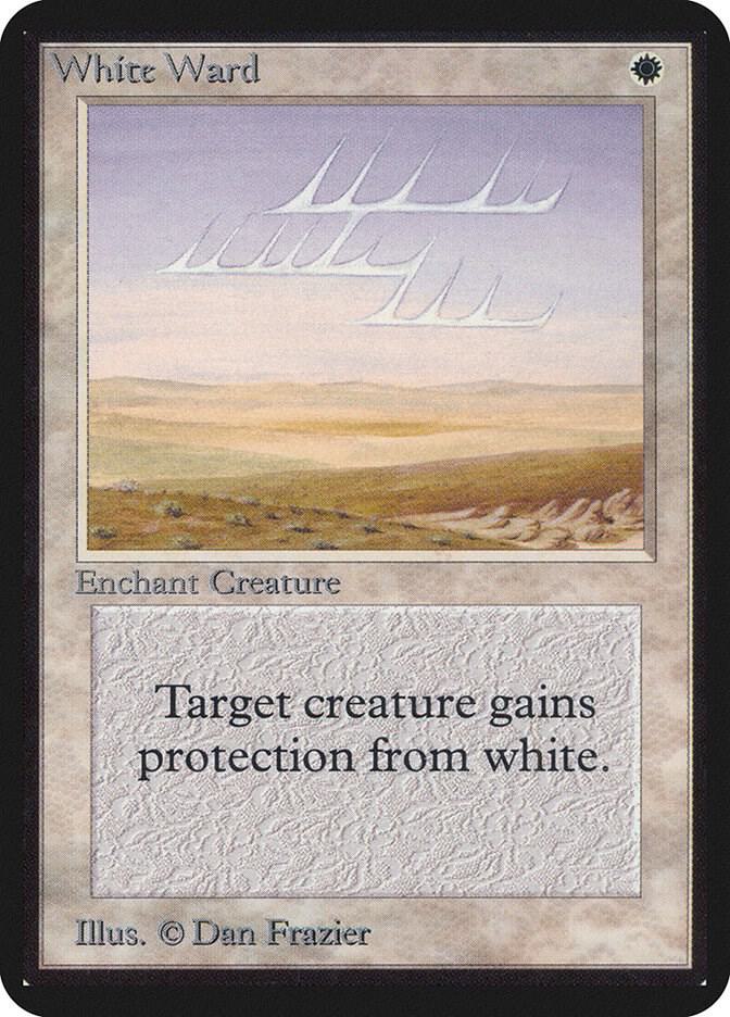 White Ward card from Alpha Edition