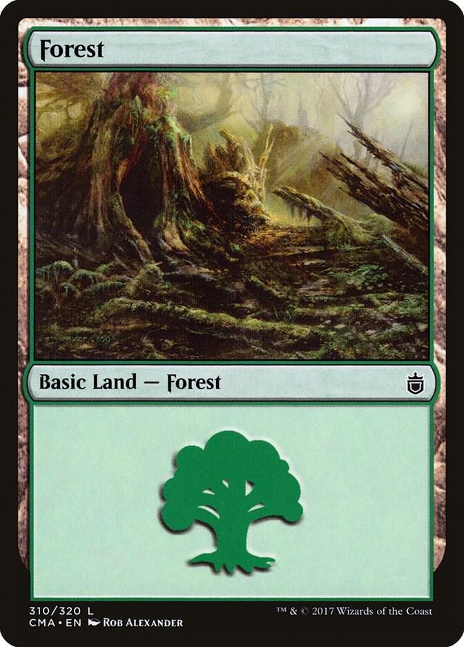 Forest 310 card from Commander Anthology