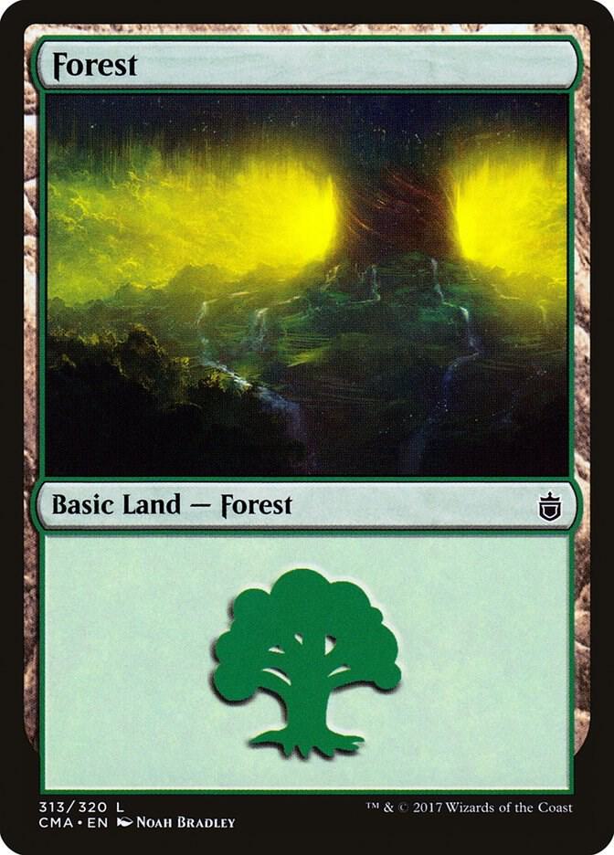 Forest 313 card from Commander Anthology