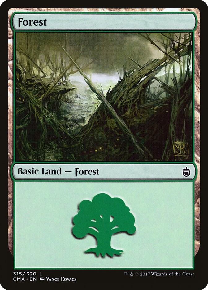 Forest 315 card from Commander Anthology