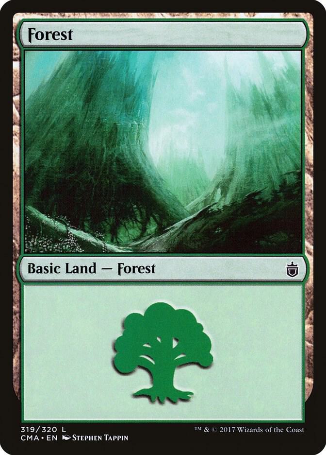 Forest 319 card from Commander Anthology