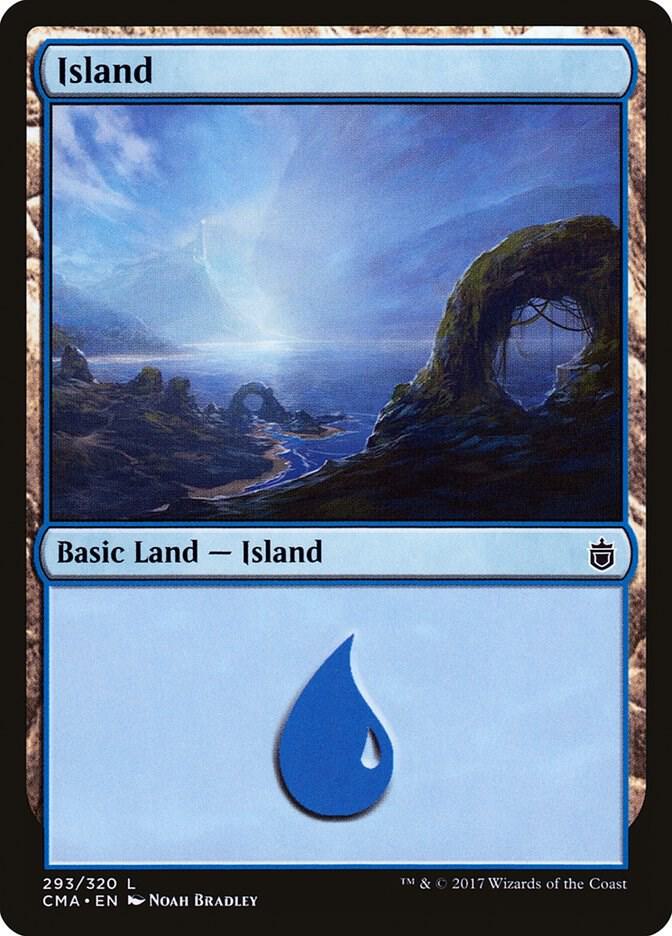 Island 293 card from Commander Anthology