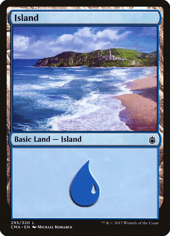 Island 295 card from Commander Anthology