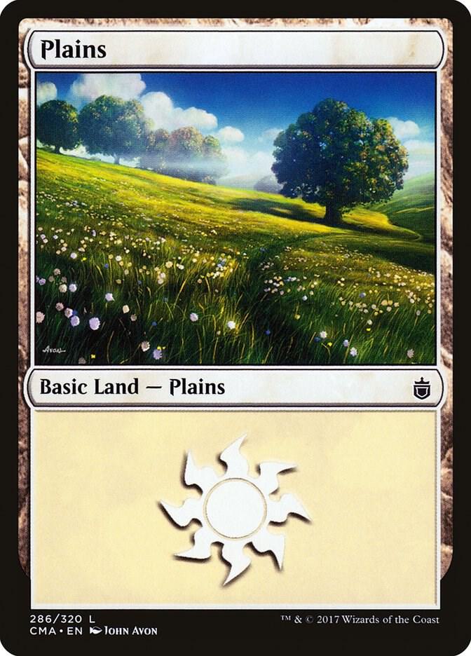 Plains 286 card from Commander Anthology