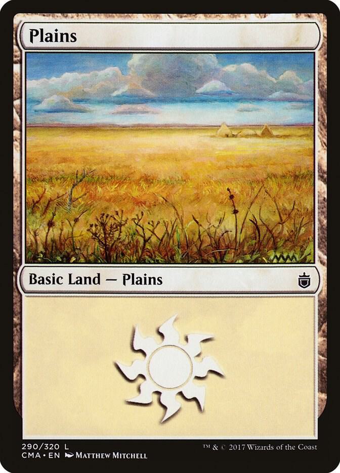Plains 290 card from Commander Anthology