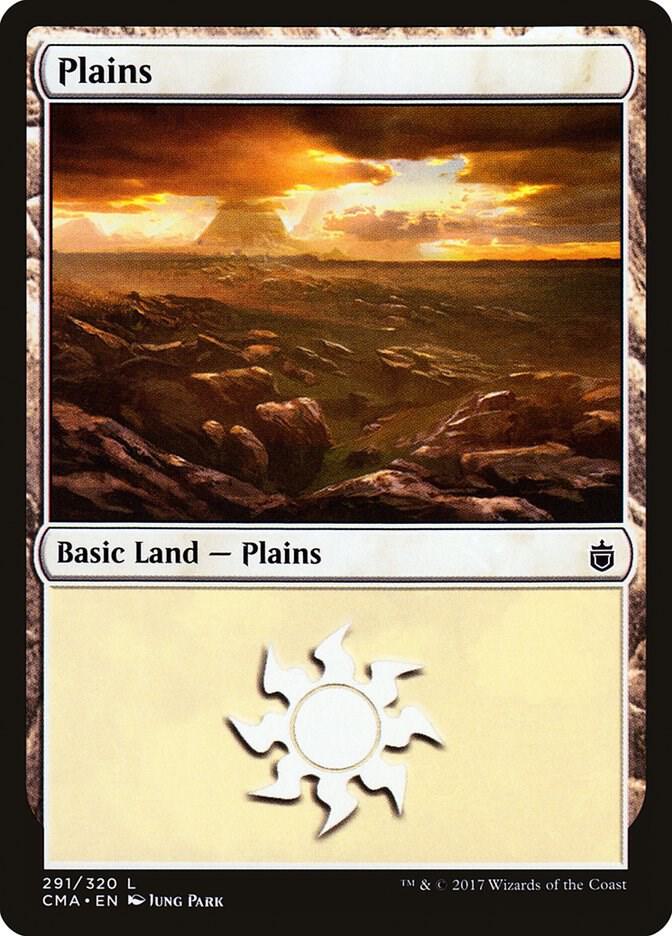 Plains 291 card from Commander Anthology