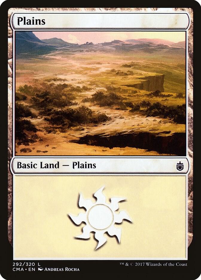 Plains 292 card from Commander Anthology