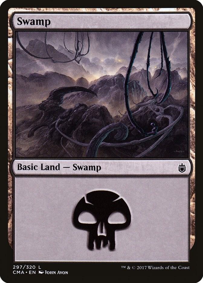 Swamp 297 card from Commander Anthology