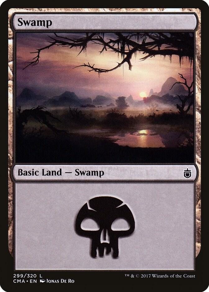 Swamp 299 card from Commander Anthology