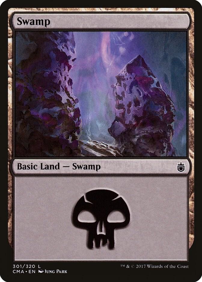 Swamp 301 card from Commander Anthology