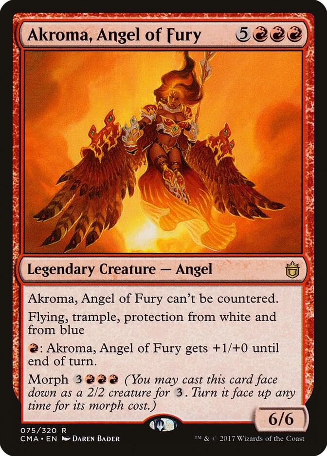 Akroma, Angel of Fury 75 card from Commander Anthology