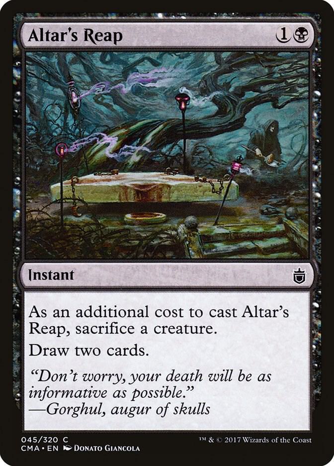Altar's Reap 45 card from Commander Anthology
