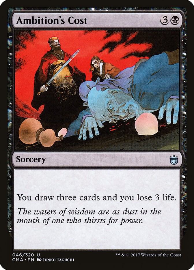 Ambition's Cost 46 card from Commander Anthology