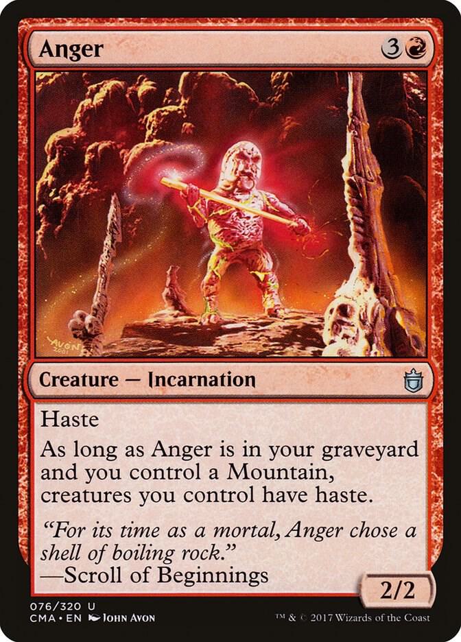 Anger 76 card from Commander Anthology