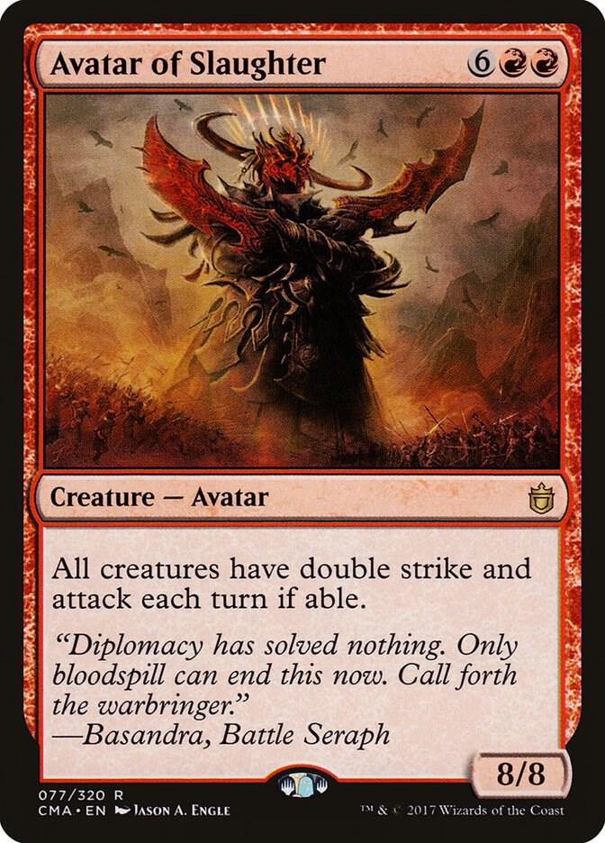 Avatar of Slaughter 77 card from Commander Anthology