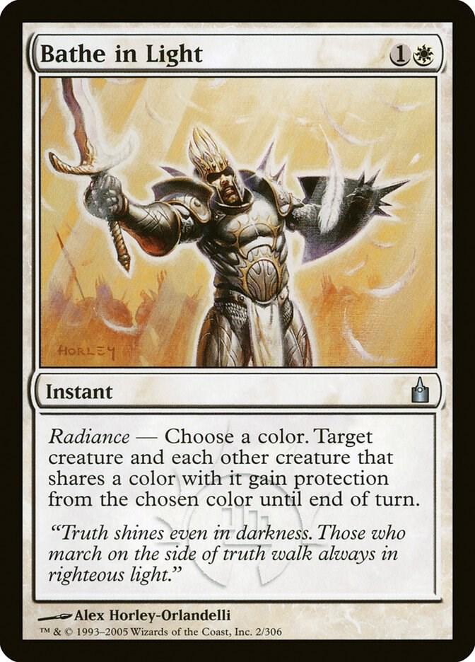 Bathe in Light 2 card from Ravnica: City of Guilds