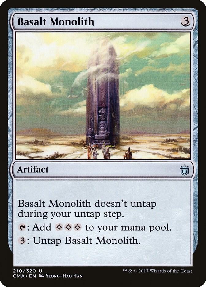 Basalt Monolith 210 card from Commander Anthology