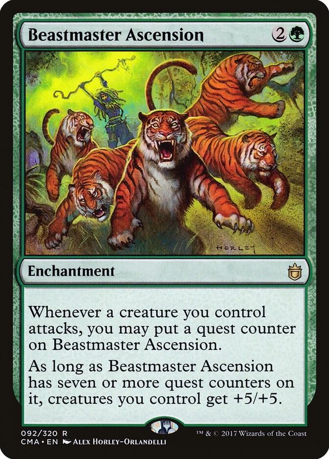 Beastmaster Ascension 92 card from Commander Anthology