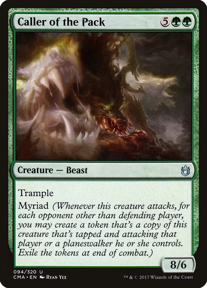 Caller of the Pack 94 card from Commander Anthology