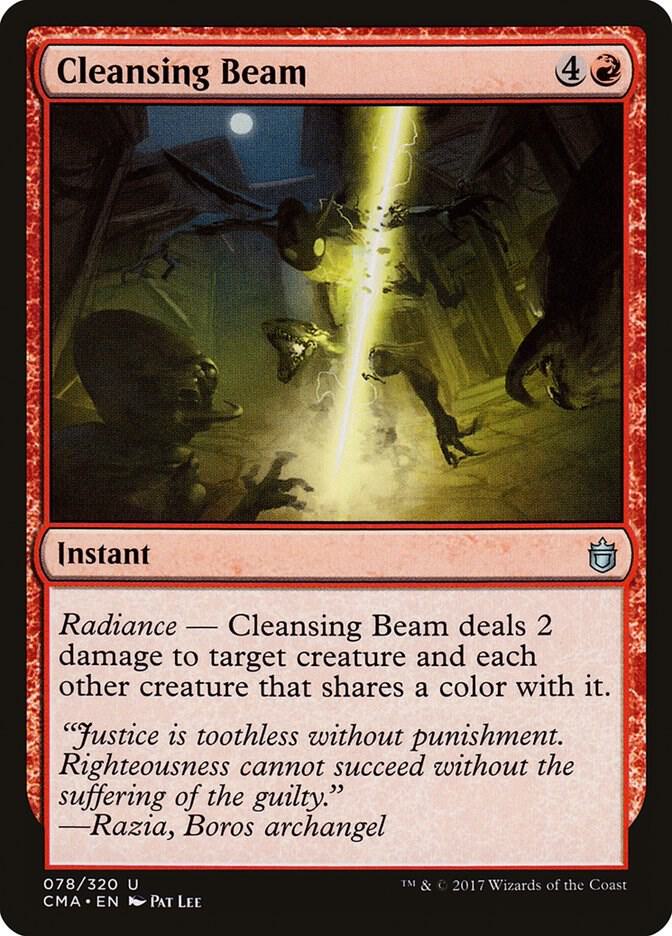 Cleansing Beam 78 card from Commander Anthology