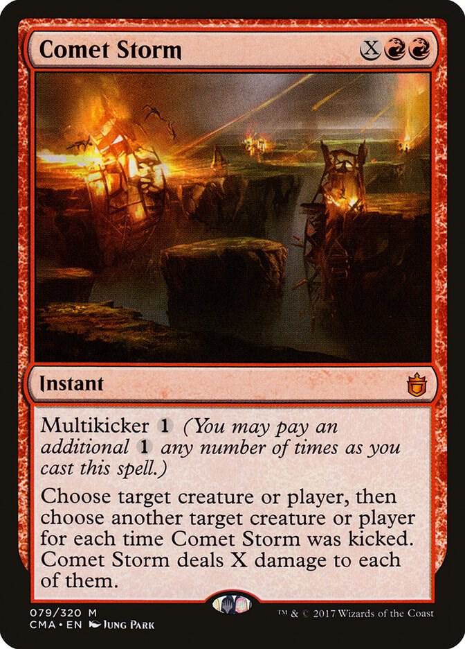 Comet Storm 79 card from Commander Anthology